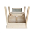 International Concepts Home Accents Unfinished 1-Drawer Hampton Bedside Table