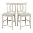 International Concepts Solid Wood Verona Counter Height Stool in Unfinished
