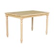 International Concepts Solid Wood Casual Dining Table in Natural Brown Finish