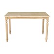 International Concepts Solid Wood Casual Dining Table in Natural Brown Finish