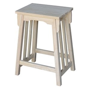 International Concepts 24&quot Solid Wood Bar Stool