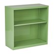 2 Shelf Metal Green Bookcase by OSP Home Furnishings