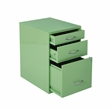 22in  Pencil Box Storage Metal File Cabinet in Green