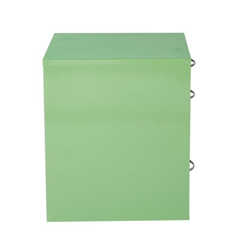 22in  Pencil Box Storage Metal File Cabinet in Green