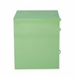 22in  Pencil Box Storage Metal File Cabinet in Green