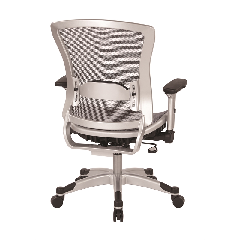 Office Star Executive Gray Mesh Back Office Chair