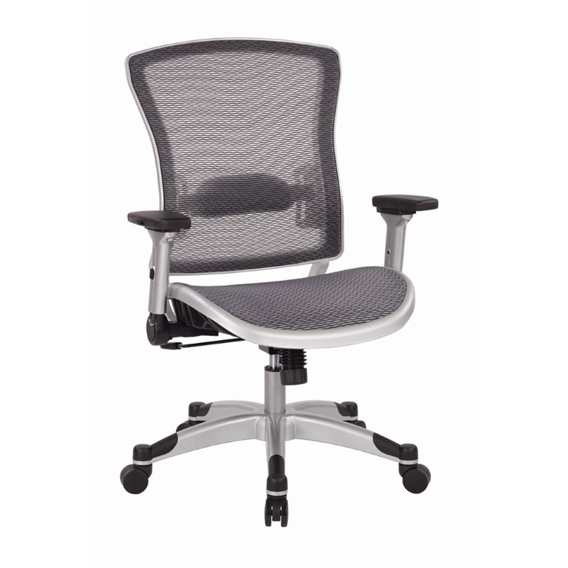 Office Star Executive Gray Mesh Back Office Chair