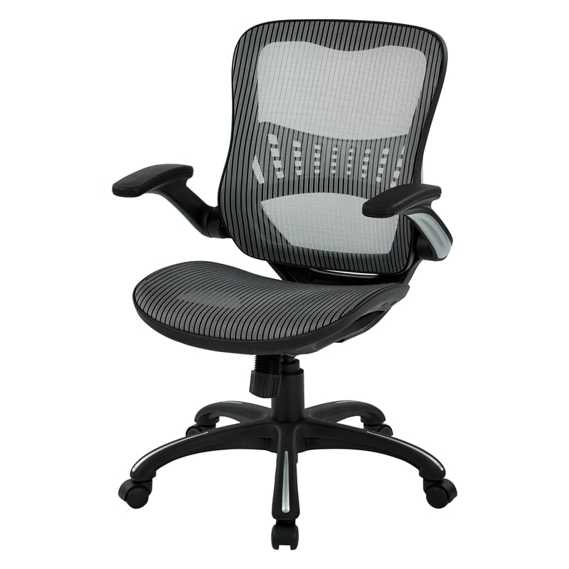 Mesh Seat and Back Manager  Chair in Gray Mesh Fabric
