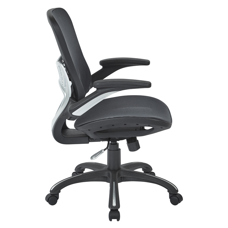 Mesh Black Fabric Seat and Back Managers Chair by Office Star
