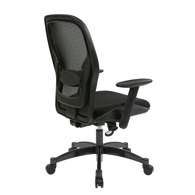 Office Star SPACE Collection Matrex Back Office Chair in Black Fabric