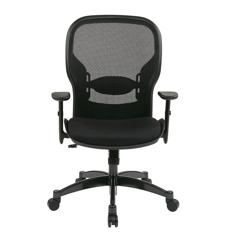 Office Star SPACE Collection Matrex Back Office Chair in Black Fabric