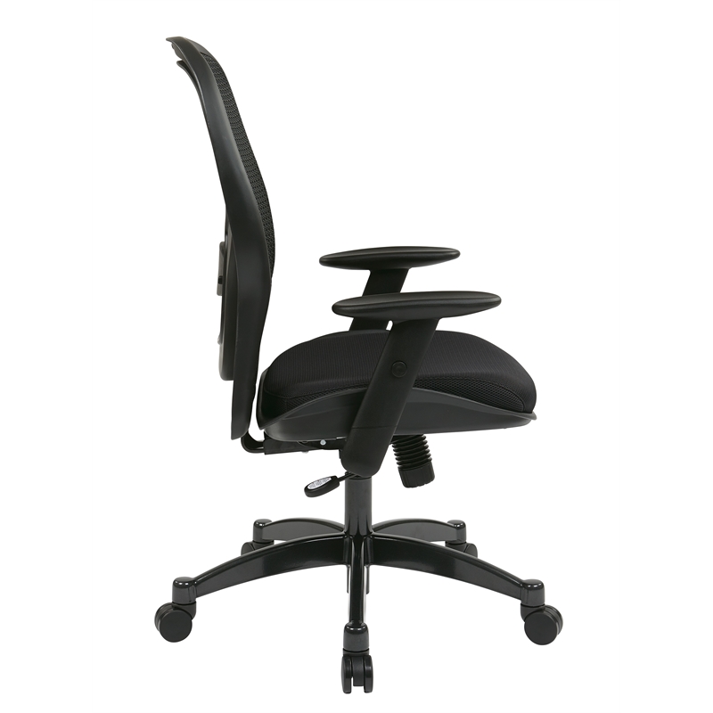 Office Star SPACE Collection Matrex Back Office Chair in Black Fabric