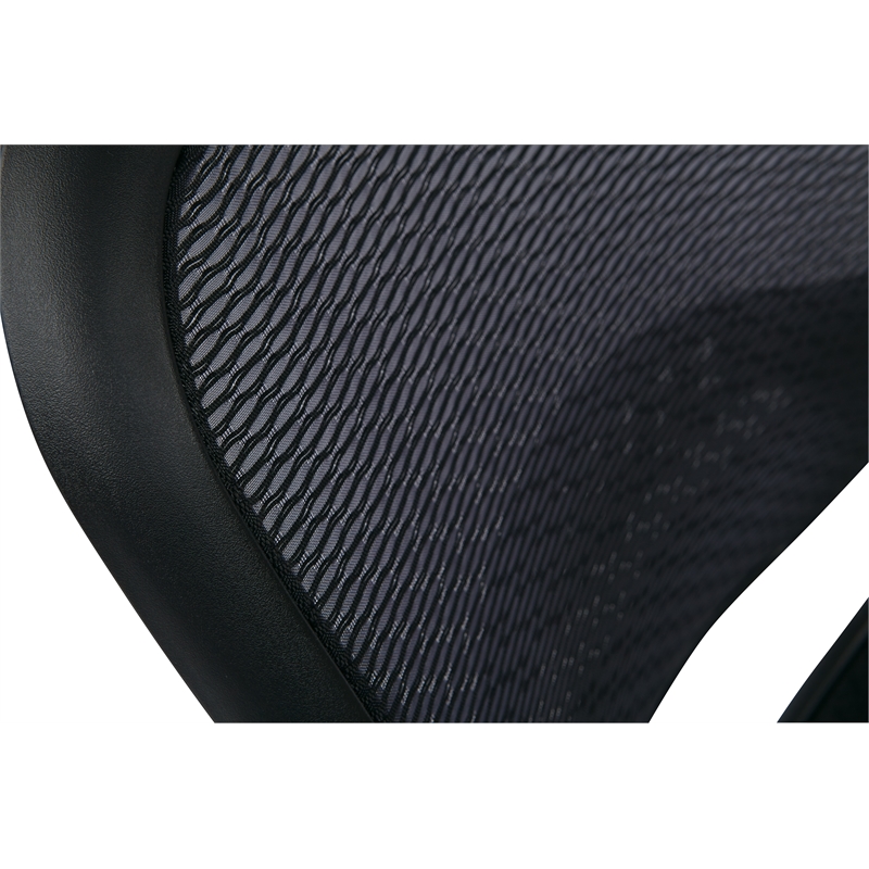 Office Star Air Grid Deluxe Task Office Chair in Black Fabric