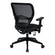 Office Star Air Grid Deluxe Task Office Chair in Black Fabric