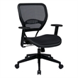 Office Star Air Grid Deluxe Task Office Chair in Black Fabric