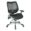 Unique Self Adjusting Raven Black Fabric SpaceFlex Managers Chair