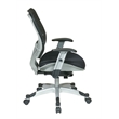 Unique Self Adjusting Raven Black Fabric SpaceFlex Managers Chair