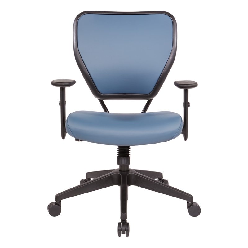 Dillon Blue Vinyl Seat and Back Task Chair