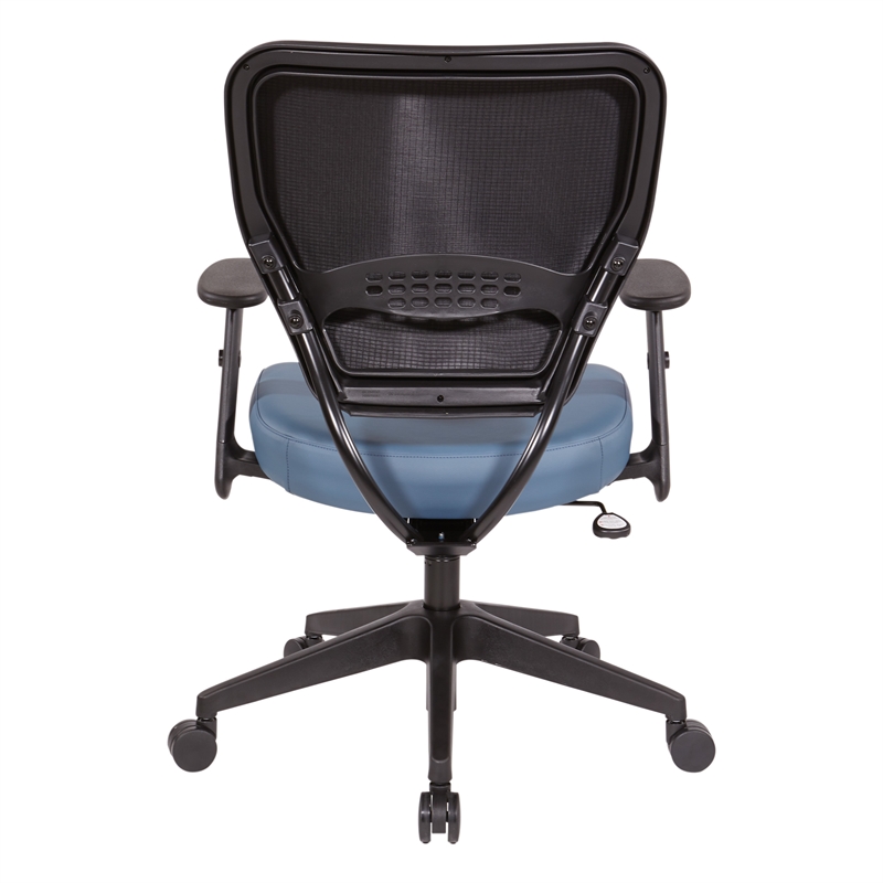 Dillon Blue Vinyl Seat and Back Task Chair