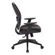 Executive High Back Chair in Black Bonded Leather Seat