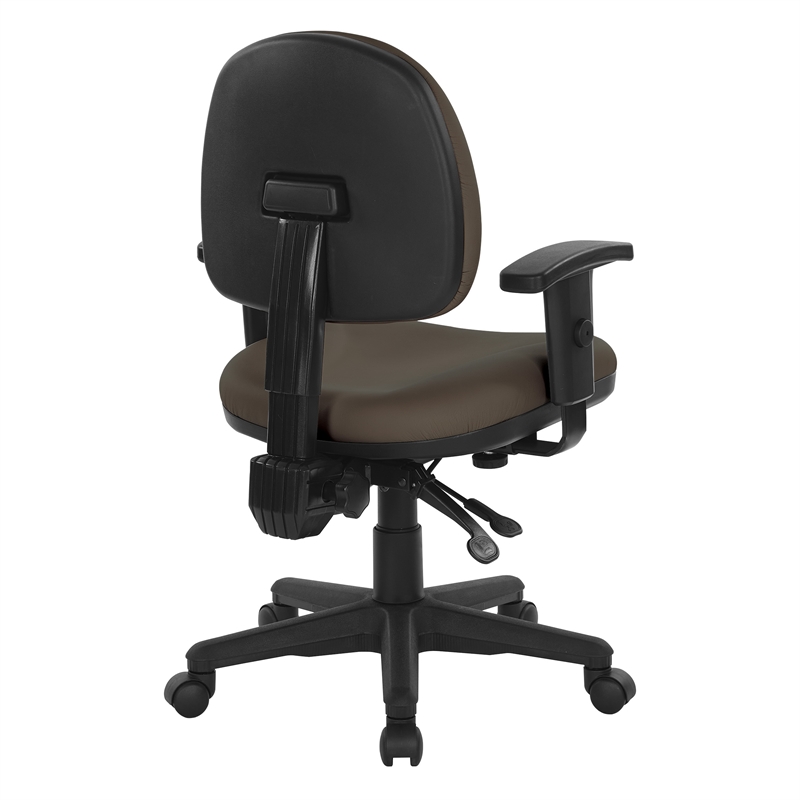 Sculptured Ergonomic Manager's Chair in Dillon Brown Fabric