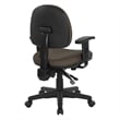 Sculptured Ergonomic Manager's Chair in Dillon Brown Fabric