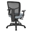 ProGrid Back Mid Back Manager's Chair in Fun Colors Gray Fabric