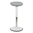 Active Perch Seat with White Frame and Gray Fabric 24