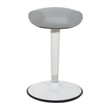 Active Perch Seat with White Frame and Gray Fabric 24