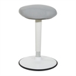 Active Perch Seat with White Frame and Gray Fabric 24