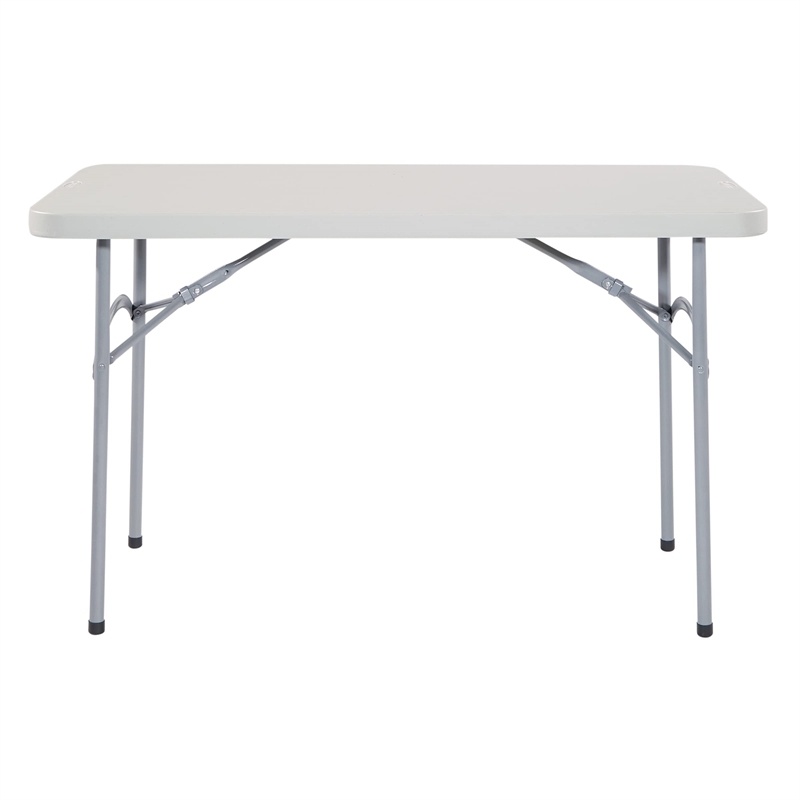 4' Light Gray Resin Multi Purpose Table Ideal for Indoor or Outdoor Use