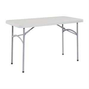 4' Light Gray Resin Multi Purpose Table Ideal for Indoor or Outdoor Use