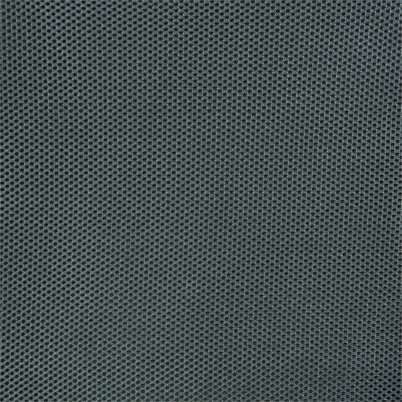 Breathable White Vertical Mesh Chair with Gray Mesh Fabric Seat