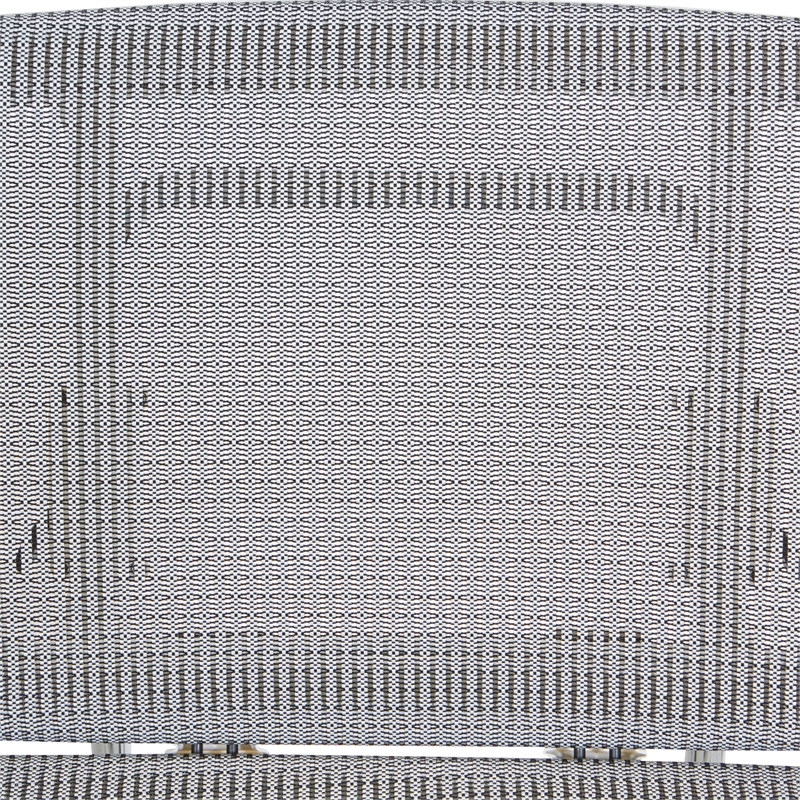 Breathable White Vertical Mesh Chair with Gray Mesh Fabric Seat