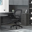 Manager's Black Breathable Mesh Fabric Chair with Flip Arms