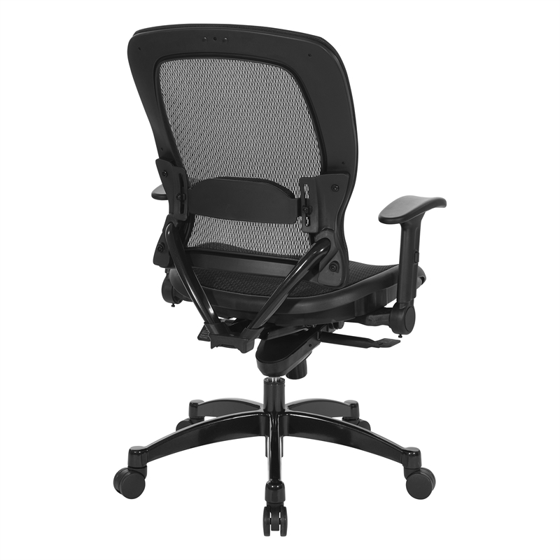 Manager's Black Breathable Mesh Fabric Chair with Flip Arms