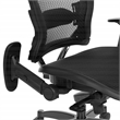 Manager's Black Breathable Mesh Fabric Chair with Flip Arms