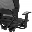 Manager's Black Breathable Mesh Fabric Chair with Flip Arms