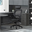 Executive Black Breathable Mesh Fabric Chair with Flip Arms