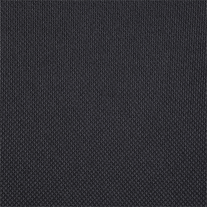 Black Mesh Back with Black Fabric Seat on Black Frame and Chrome Base