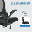 Black Mesh Back with Black Fabric Seat on Black Frame and Chrome Base