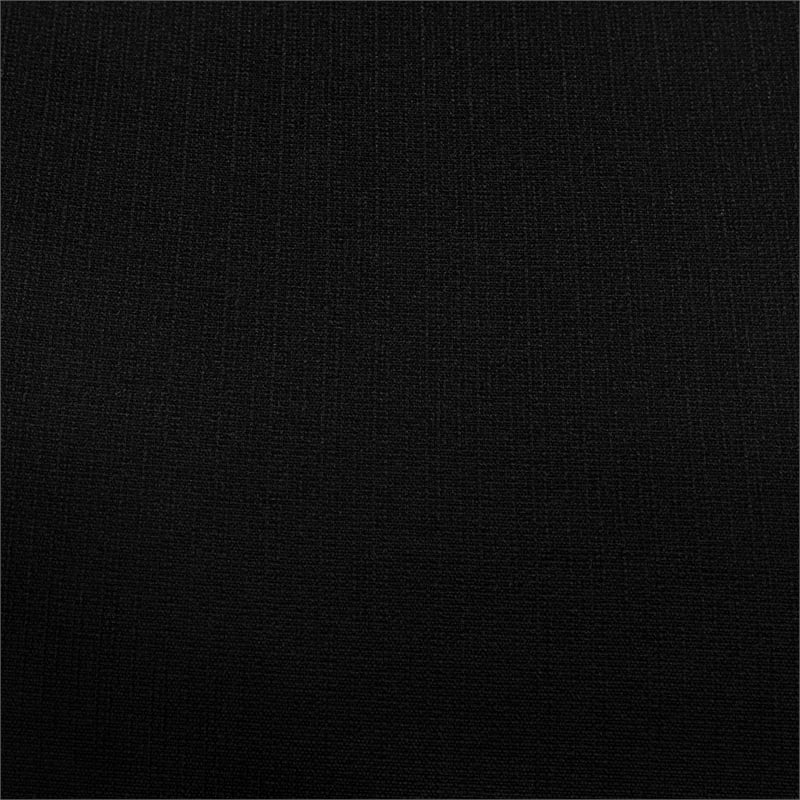 High Back in Black Mesh and Black Fabric Seat with Adjustable Arms