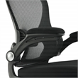 Black Mesh Back and Black Fabric Seat with Headrest