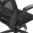 Managers Chair with Mesh Back in Black Fabric Seat
