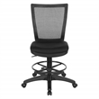 Soft Frame Drafting Chair  with Black Coal Freeflex Thick Padded Seat Fabric