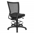 Soft Frame Drafting Chair  with Black Coal Freeflex Thick Padded Seat Fabric