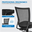 Soft Frame Drafting Chair  with Black Coal Freeflex Thick Padded Seat Fabric