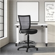 Soft Frame Drafting Chair  with Black Coal Freeflex Thick Padded Seat Fabric