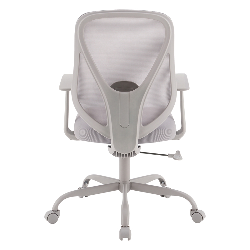 Grey Mesh Back with Grey Fabric Seat Managers Chair