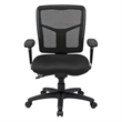 ProGrid Back Mid Back Black Managers Office Chair with 2 way adjustable arms